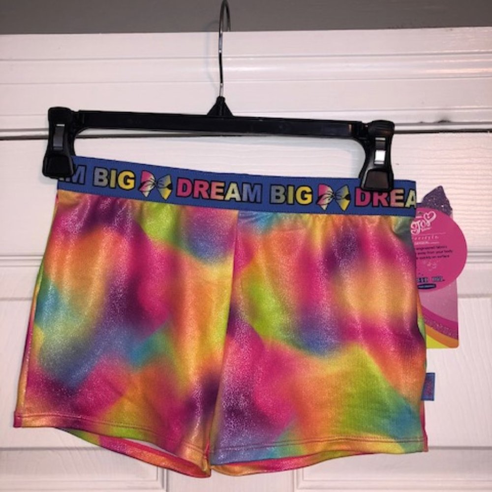 JoJo Siwa Rainbow Dance/Sports Shorts, Size 10/12,